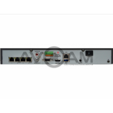 Сетевой 4-канальный Видеорегистратор HiWatch DS-N304P(B)