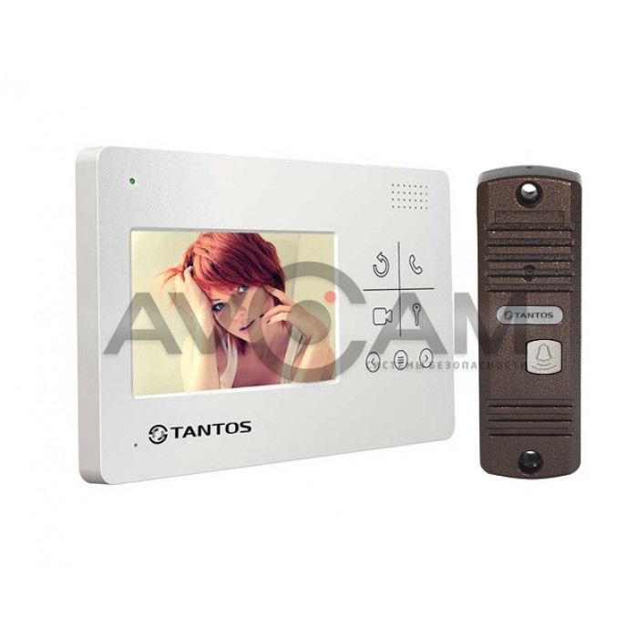Комплект видеодомофона Tantos Lilu lux с вызывной панелью