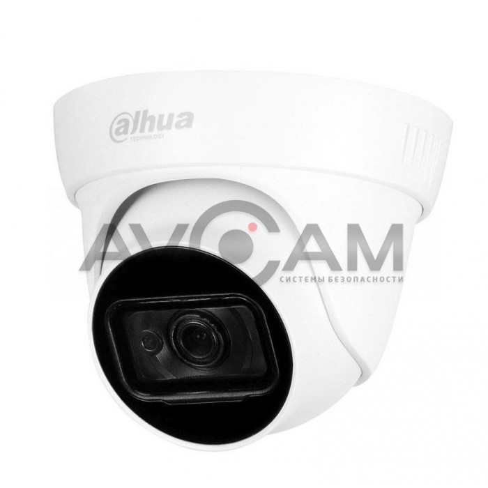 Профессиональная видеокамера мультиформатная купольная Dahua DH-HAC-HDW1230TLP-A-0280B