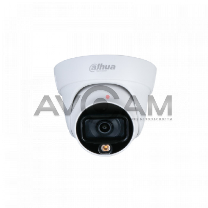Профессиональная видеокамера мультиформатная купольная Dahua DH-HAC-HDW1239TLP-LED-0360B