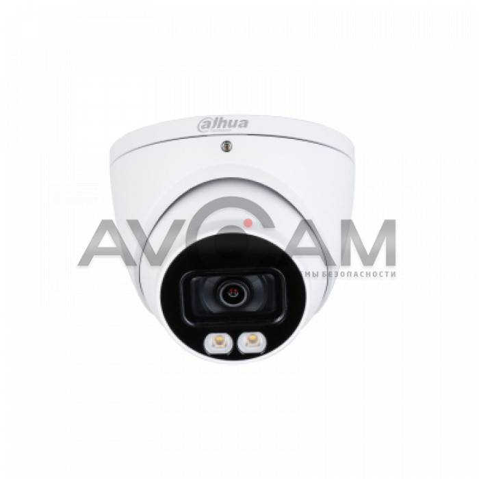 Профессиональная видеокамера мультиформатная купольная Dahua DH-HAC-HDW2249TP-A-LED-0600B