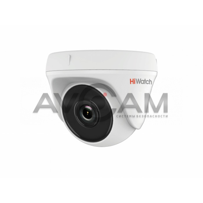 Бюджетная видеокамера TVI купольная HiWatch DS-T233 (2.8 mm)