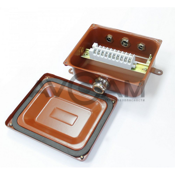 Коробка соединительная RVI КС-10 УХЛ 1,5 IP65 металлические заглушки (zeta30327)