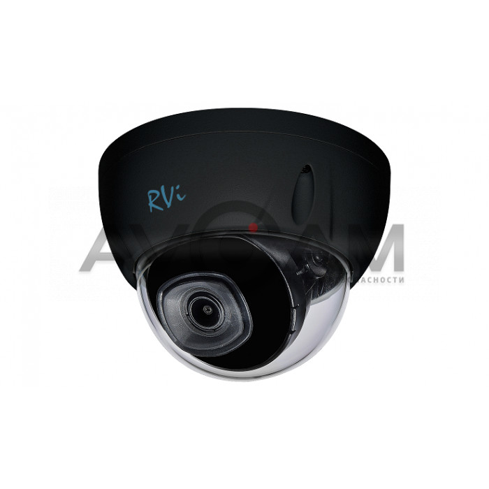 Видеокамера IP купольная RVI RVi-1NCDX2368 (2.8) black