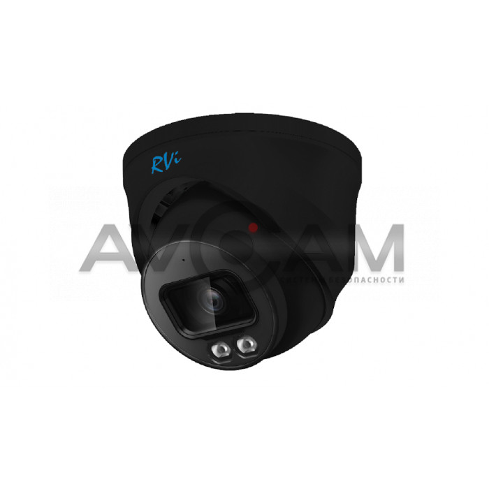 Видеокамера IP купольная RVI RVi-1NCEL2366 (2.8) black