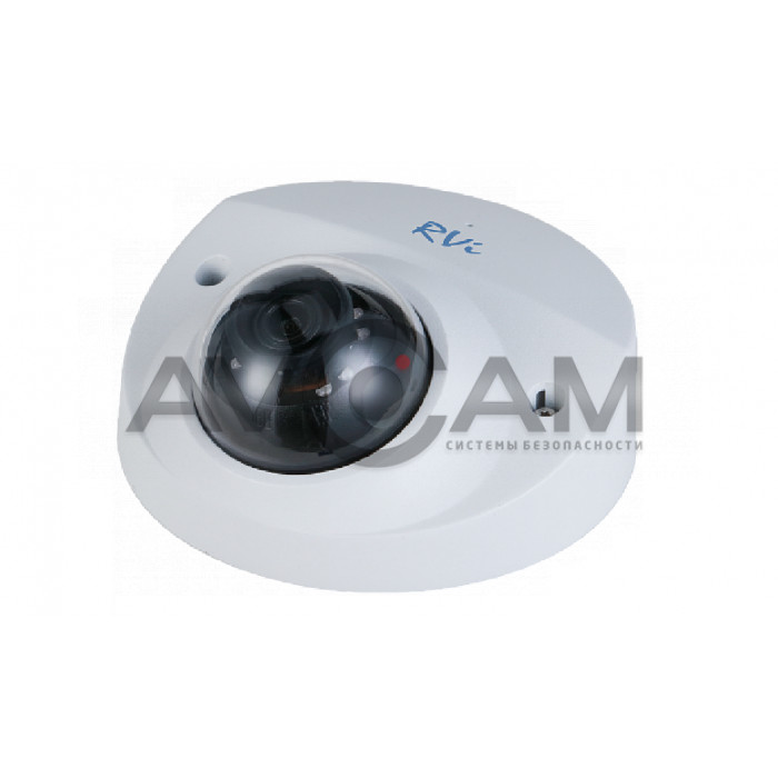 Видеокамера IP купольная RVI RVi-1NCF4248 (2.8) white