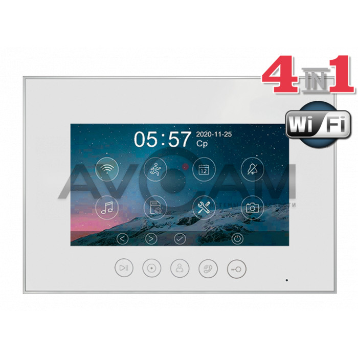Монитор видеодомофонаMarilyn HD Wi-Fi s VZ (white)