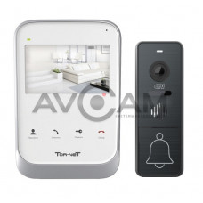 Комплект видеодомофона с записью на SD карту Tornet TR-26M W/4005